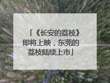 《长安的荔枝》即将上映，东莞的荔枝陆续上市