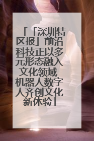 「深圳特区报」前沿科技正以多元形态融入文化领域 机器人数字人齐创文化新体验