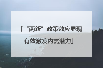 “两新”政策效应显现 有效激发内需潜力