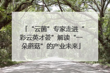 “云菌”专家走进“彩云英才荟”解读“一朵蘑菇”的产业未来
