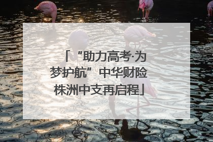 “助力高考·为梦护航”中华财险株洲中支再启程