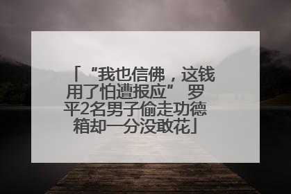 “我也信佛，这钱用了怕遭报应” 罗平2名男子偷走功德箱却一分没敢花