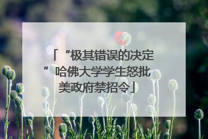 “极其错误的决定”哈佛大学学生怒批美政府禁招令