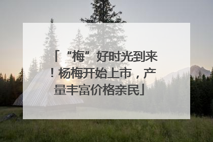 “梅”好时光到来！杨梅开始上市，产量丰富价格亲民
