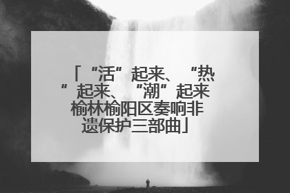 “活”起来、“热”起来、“潮”起来 榆林榆阳区奏响非遗保护三部曲