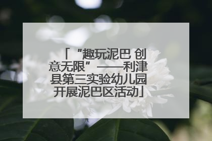 “趣玩泥巴 创意无限”——利津县第三实验幼儿园开展泥巴区活动