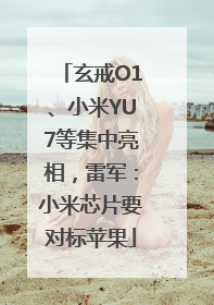 玄戒O1、小米YU7等集中亮相，雷军：小米芯片要对标苹果