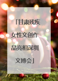 甘肃残疾女性文创作品亮相深圳文博会