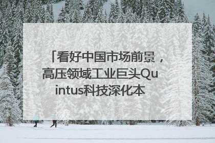看好中国市场前景，高压领域工业巨头Quintus科技深化本土策略，构建全方位服务亚太区总部