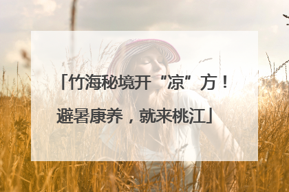 竹海秘境开“凉”方！避暑康养，就来桃江