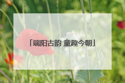 端阳古韵 童趣今朝