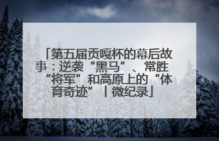 第五届贡嘎杯的幕后故事：逆袭“黑马”、常胜“将军”和高原上的“体育奇迹”丨微纪录
