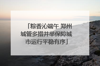 粽香沁端午 郑州城管多措并举保障城市运行平稳有序