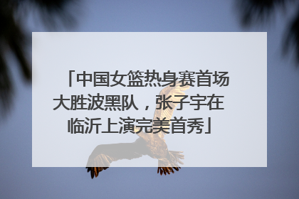 中国女篮热身赛首场大胜波黑队，张子宇在临沂上演完美首秀