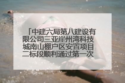 中建六局第八建设有限公司三亚崖州湾科技城南山棚户区安置项目二标段顺利通过第一次主体结构验收