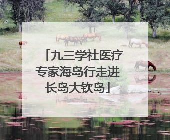 九三学社医疗专家海岛行走进长岛大钦岛