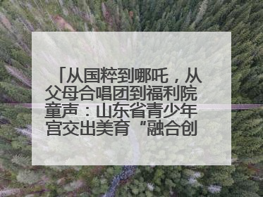 从国粹到哪吒，从父母合唱团到福利院童声：山东省青少年宫交出美育“融合创新”答卷