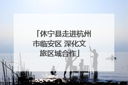 休宁县走进杭州市临安区 深化文旅区域合作