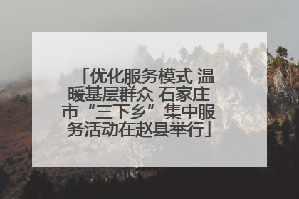 优化服务模式 温暖基层群众 石家庄市“三下乡”集中服务活动在赵县举行