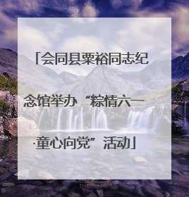会同县粟裕同志纪念馆举办“粽情六一·童心向党”活动
