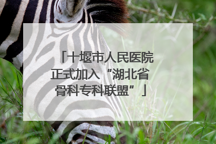 十堰市人民医院正式加入“湖北省骨科专科联盟”