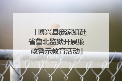 博兴县庞家镇赴省鲁北监狱开展廉政警示教育活动