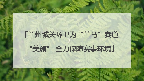 兰州城关环卫为“兰马”赛道“美颜” 全力保障赛事环境