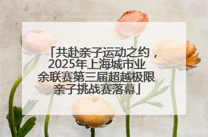 共赴亲子运动之约，2025年上海城市业余联赛第三届超越极限亲子挑战赛落幕