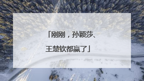 刚刚，孙颖莎、王楚钦都赢了