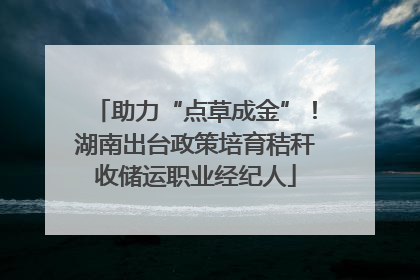助力“点草成金”！湖南出台政策培育秸秆收储运职业经纪人