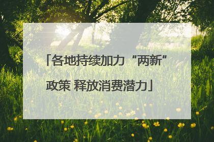 各地持续加力“两新”政策 释放消费潜力