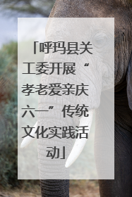 呼玛县关工委开展“孝老爱亲庆六一”传统文化实践活动
