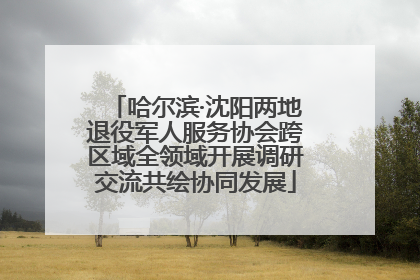 哈尔滨·沈阳两地退役军人服务协会跨区域全领域开展调研交流共绘协同发展