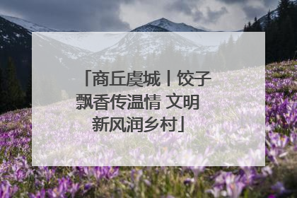 商丘虞城丨饺子飘香传温情 文明新风润乡村