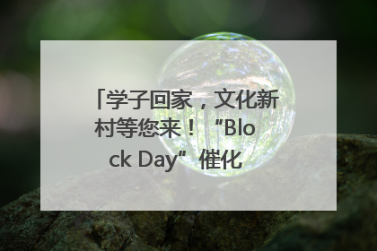 学子回家，文化新村等您来！“Block Day”催化学院式街区新生态