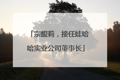 宗馥莉，接任娃哈哈实业公司董事长