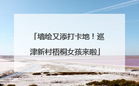 墙绘又添打卡地！巡津新村梧桐女孩来啦