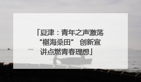 夏津：青年之声激荡“椹海桑田” 创新宣讲点燃青春理想