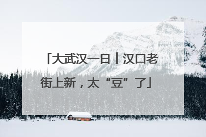 大武汉一日︱汉口老街上新，太“豆”了