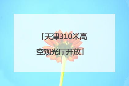 天津310米高空观光厅开放