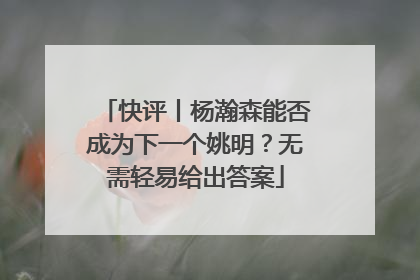 快评丨杨瀚森能否成为下一个姚明？无需轻易给出答案