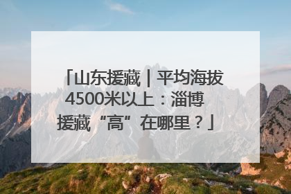 山东援藏｜平均海拔4500米以上：淄博援藏“高”在哪里？