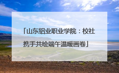 山东铝业职业学院：校社携手共绘端午温暖画卷