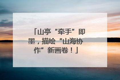 山亭“牵手”即墨，描绘“山海协作”新画卷！