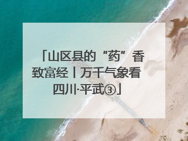 山区县的“药”香致富经丨万千气象看四川·平武③