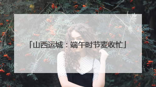 山西运城：端午时节麦收忙