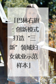 巴林右旗：创新模式 打造“三新”领域妇女就业示范样本