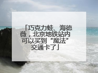 巧克力蛙、海德薇，北京地铁站内可以买到“魔法”交通卡了