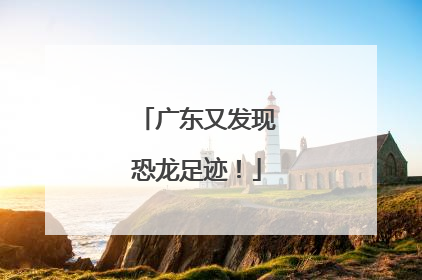 广东又发现恐龙足迹！