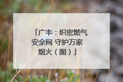 广丰：织密燃气安全网 守护万家烟火（图）